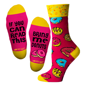 Adult Socks: Donut Mind If I Do