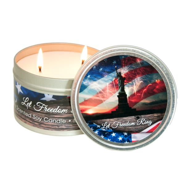 Let Freedom Ring Candle Tin