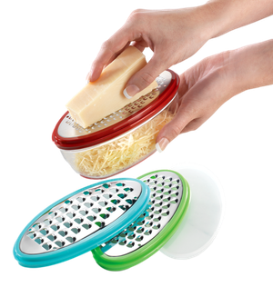3-in-1 Grate and Store Container