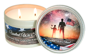 United We Stand Candle Tin