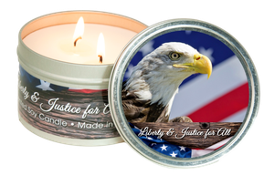 Liberty and Justice Candle Tin