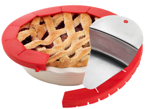Adjustable Pie Crust Shield and Lifter
