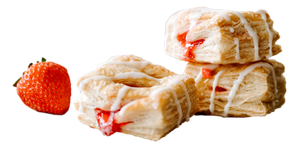 Strawberry Cream Pastry Puffins